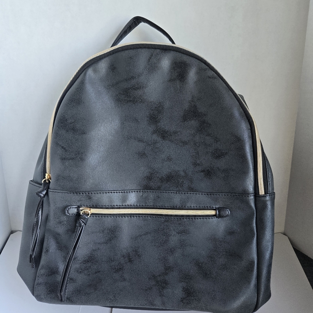 Ulta Beauty Black Backpack with Gold Accents